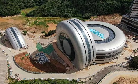 這是位于廣州市黃埔區(qū)的航空輪胎大科學(xué)中心(7月14日攝)。