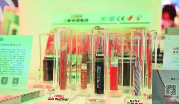 三峽電纜在展會現(xiàn)場展示了公司自主研發(fā)的一系列產(chǎn)品，其中包括重慶第一條軌道交通直流(FZ/FYS-GEA3DC)電纜、35kv軌道交通電纜以及礦物質(zhì)絕緣防火電纜(BTTZ、RTTZ、NG-A BTLY、BBTRZ)等。這些產(chǎn)品憑借其卓越的性能和質(zhì)量吸引了現(xiàn)場嘉賓和觀眾的高度關(guān)注。