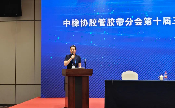 10月18日的論壇上，19名專家、學者、企業家從近些年中國經濟發展的趨勢，膠管膠帶發展變化，數字化的改革，技術的變革等進行了交流。三力士股份有限公司董事長吳瓊瑛主持了此次會議，并就“三力士數智化發展之路”作了專題報告，詳細介紹了公司在數字化建設方面的取得的成就和發展方向。