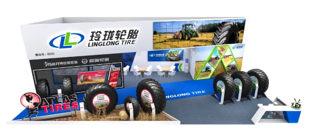 針對本次展會，玲瓏輪胎表示，根據(jù)國內(nèi)多元化的農(nóng)機(jī)需求，特別挑選了農(nóng)業(yè)子午胎和農(nóng)業(yè)斜交胎兩大系列中的8款產(chǎn)品進(jìn)行展示，其中包括拖拉機(jī)輪胎、聯(lián)合收割機(jī)輪胎、拖車輪胎、打捆機(jī)輪胎等現(xiàn)代農(nóng)業(yè)中常用的輪胎產(chǎn)品。這些展品具備高牽引性、高穩(wěn)定性和高舒適性等卓越性能，能夠有效提高農(nóng)機(jī)的作業(yè)效率。